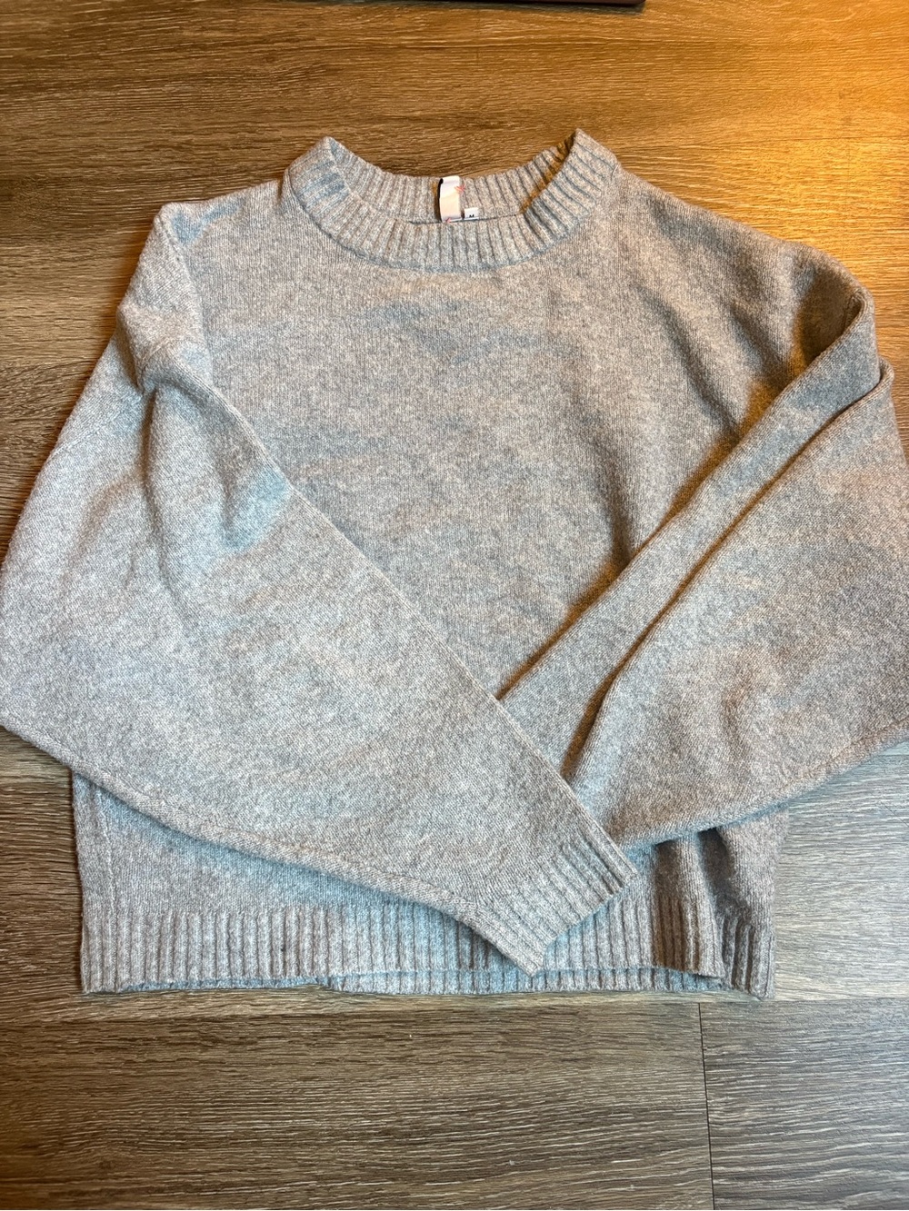 Women’s Light Gray Crewneck Sweater